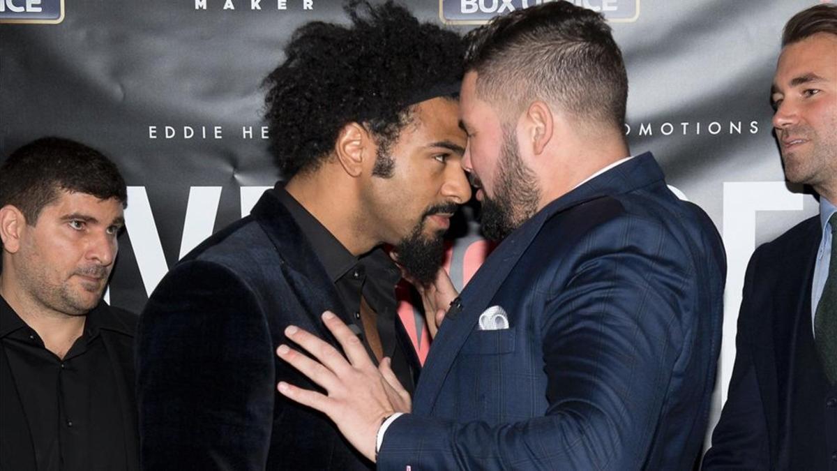 David Haye y Tony Bellew quieren machacarse el uno al otro