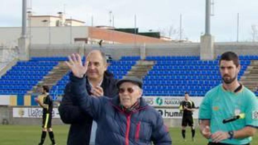 Dani Cumí va rebre l&#039;homenatge del Palamós ara fa un any.