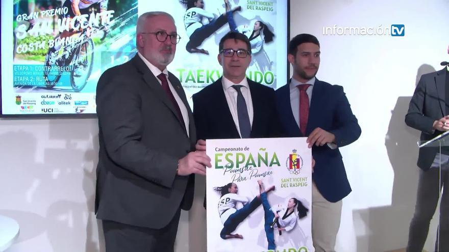 San Vicente se proyecta en Fitur con el ciclismo y el taekwondo como reclamo