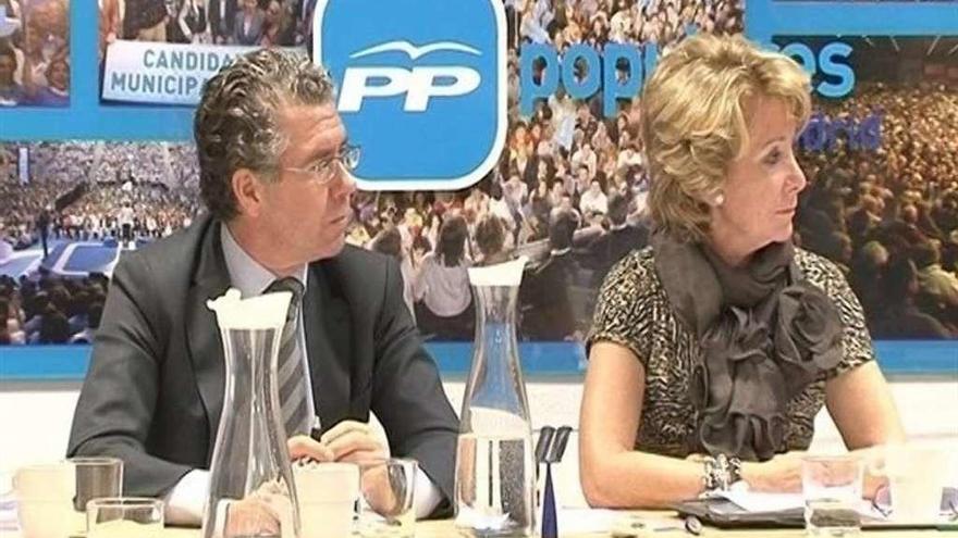 Aguirre y Granados, juntos en un acto electoral de los populares. // Europa Press