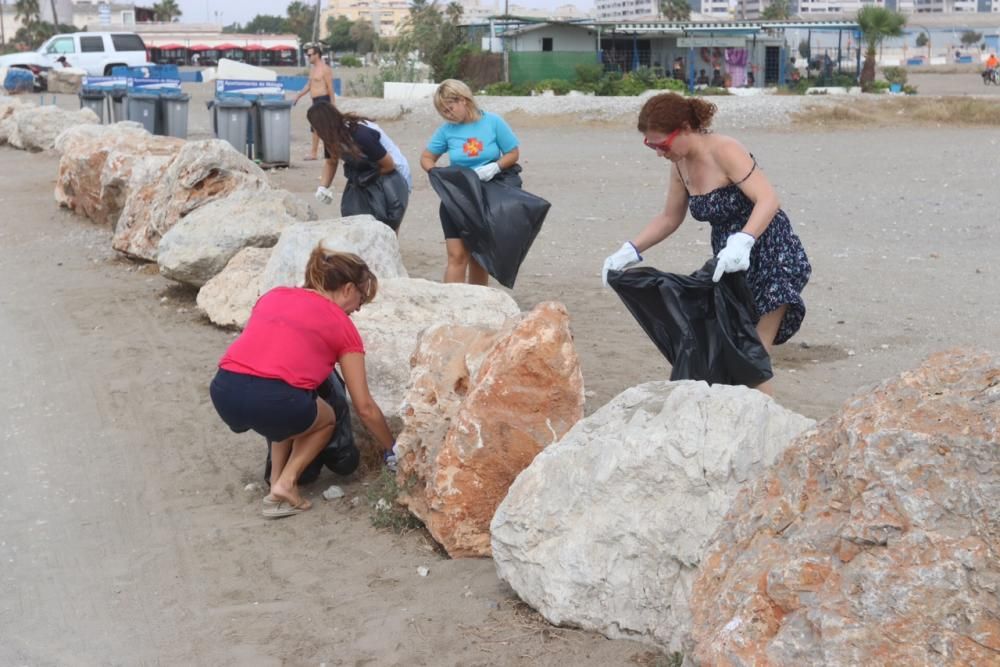 Limpieza del fondo marino en Málaga