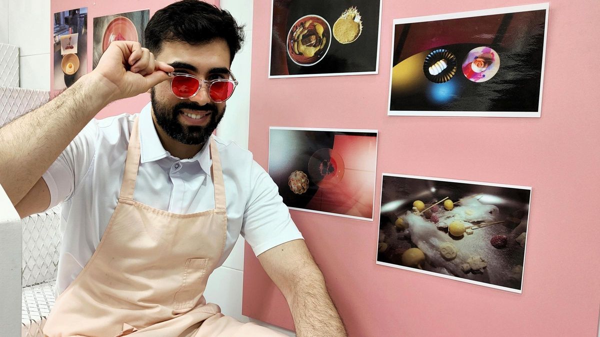 Alejandro Serrano, en la cocina de su restaurante en Miranda de Ebro.