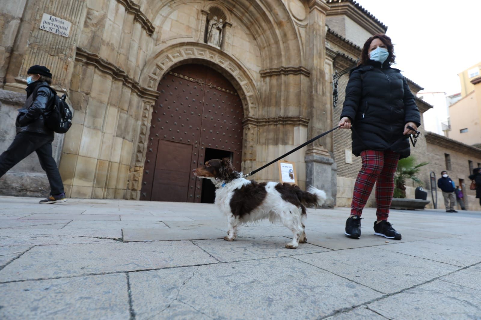 Los animales no han podido entrar al templo por el covid.