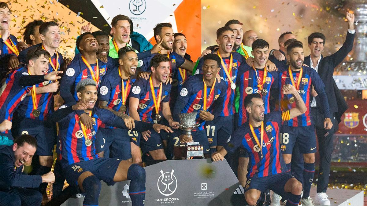 Así levantó el Barça su 14ª Supercopa de España