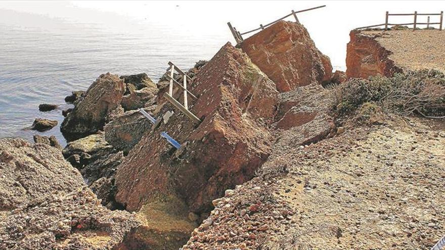 Vinaròs sufre otro desprendimiento en el paraje natural de Sol de Riu