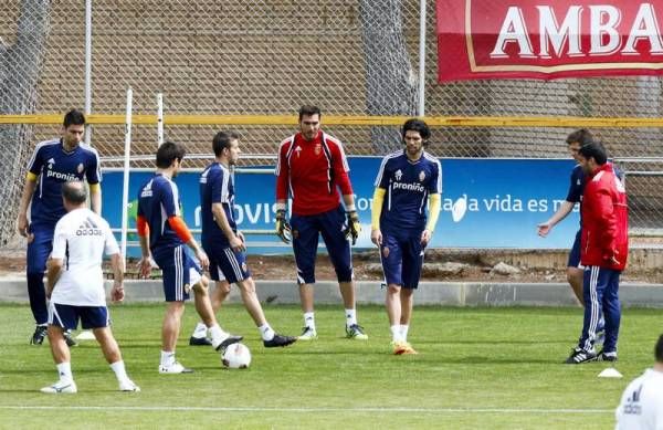 Imágenes del entrenamiento del Real Zaragoza