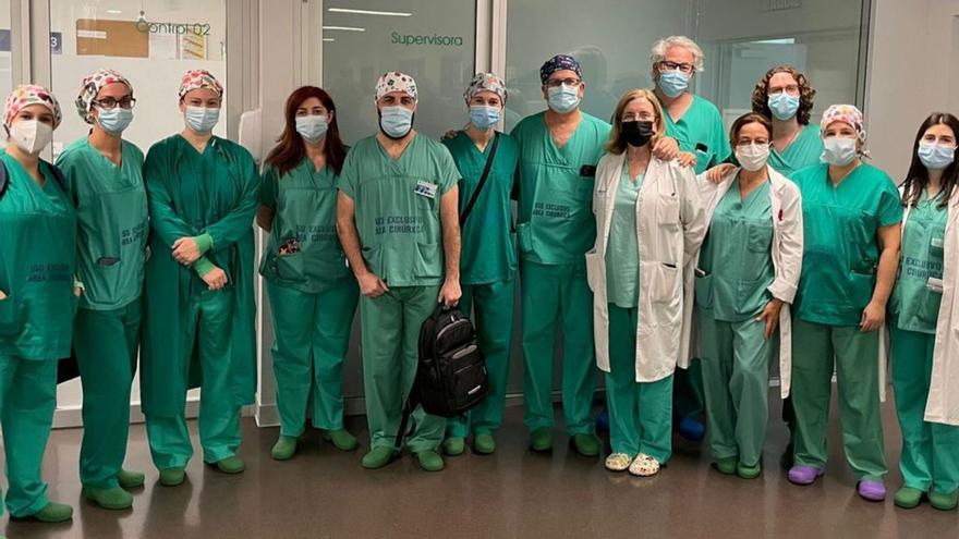 Asistentes al curso impartido en el Hospital Álvaro Cunqueiro.