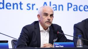 Alan Pace, durante su primera Junta General de Accionistas como presidente del Espantol