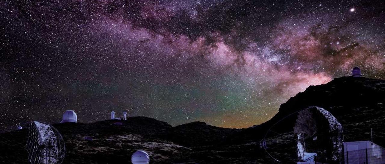 Telescopios en el Observatorio del Roque de Los Muchachos.