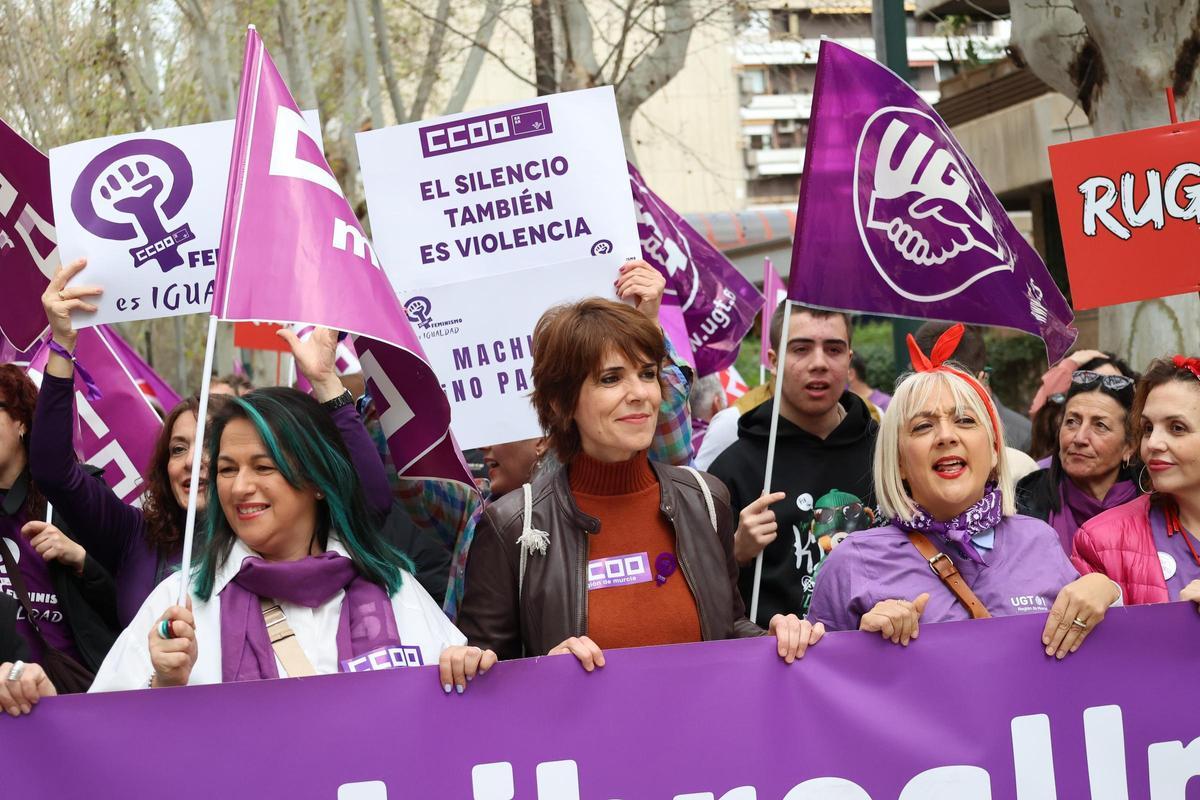 Las imágenes de la manifestación del 8M en Murcia Las imágenes de la manifestación del 8M en Murcia