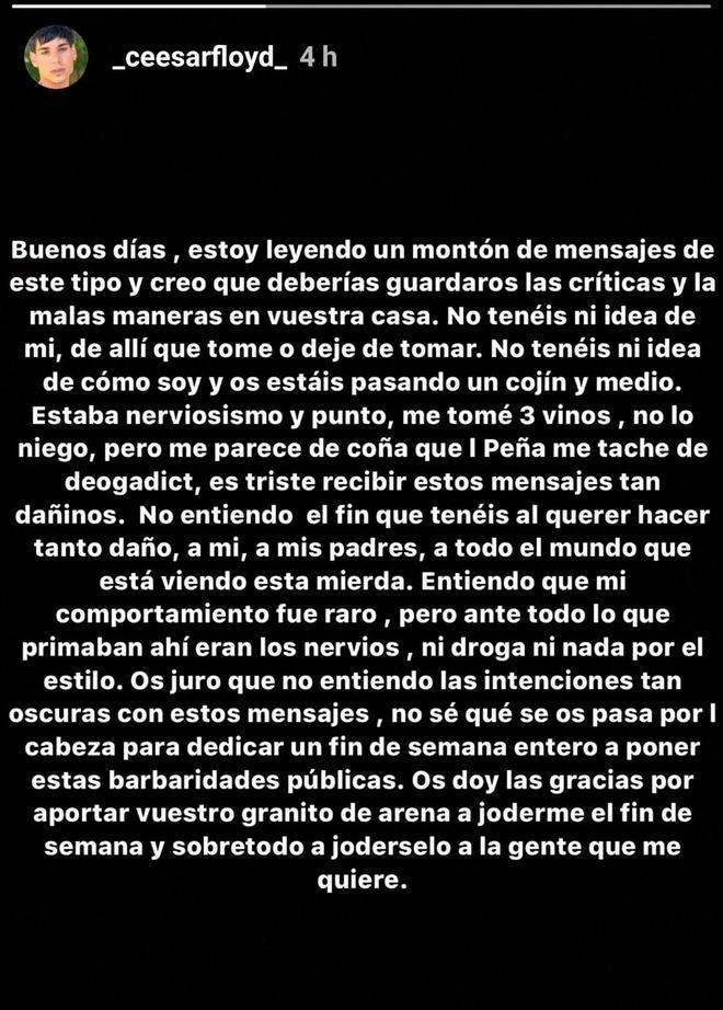 César Vicente se defiende ante las críticas