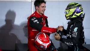 Charles Leclerc y Lewis Hamilton