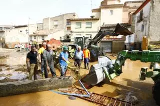 Así ha quedado Azuara tras el paso de una tormenta que ha destrozado la localidad