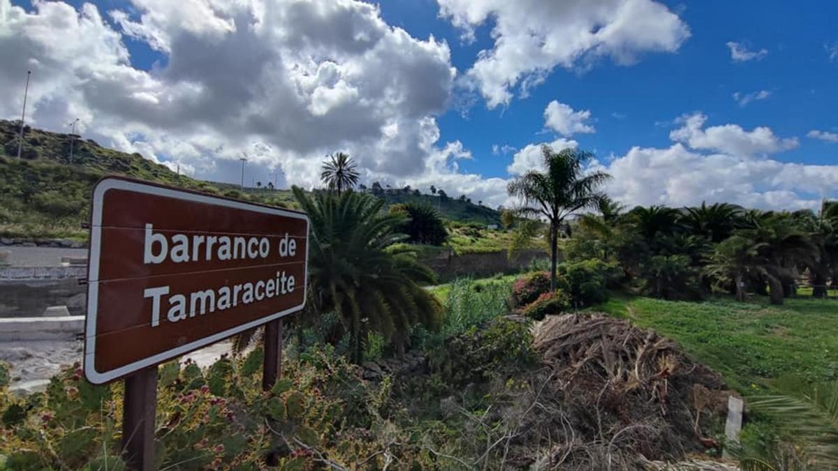 Tiempo para este jueves en Canarias: lluvias y vientos fuertes. En la imagen, Barranco de Tamaraceite, en Las Palmas de Gran Canaria.