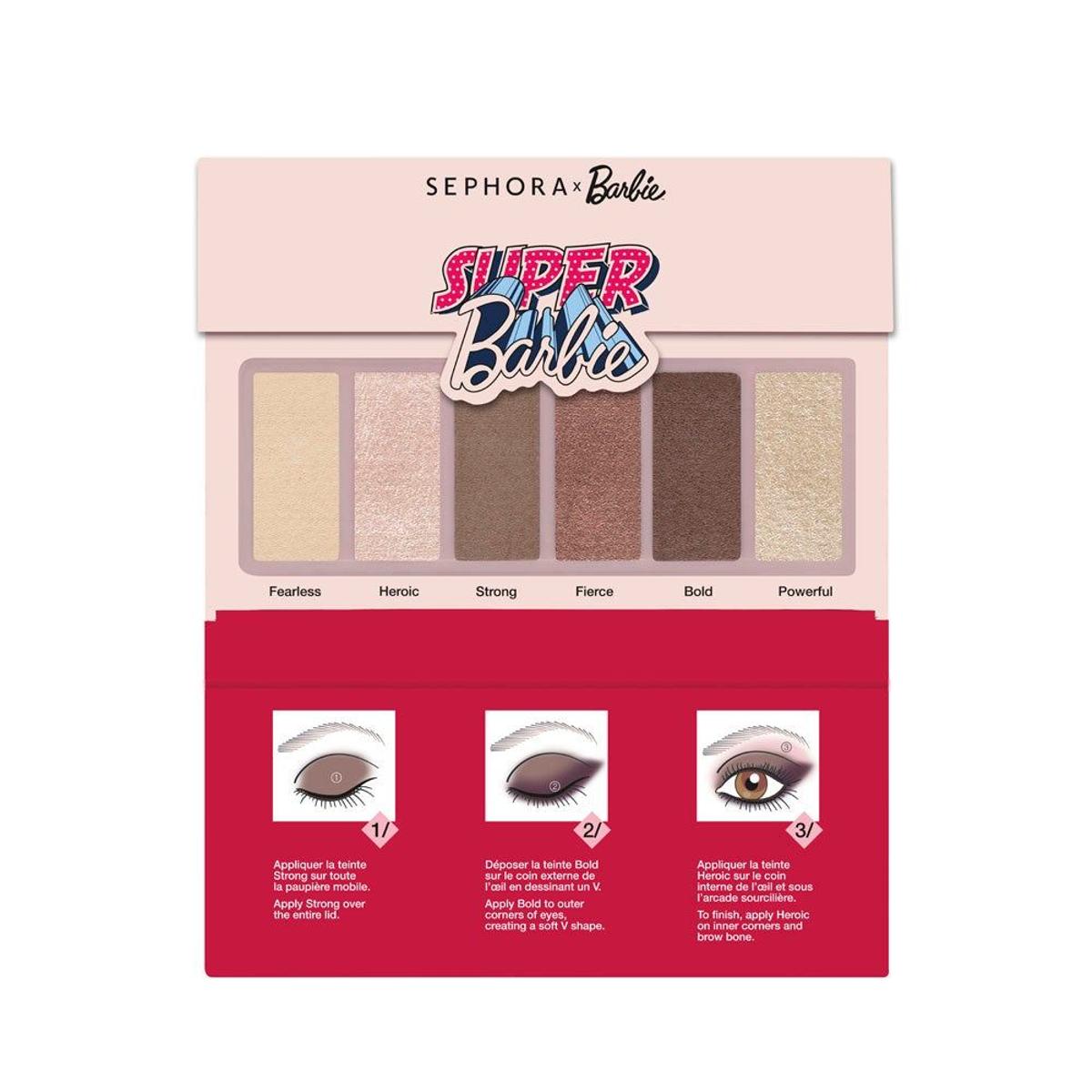 Paleta sombras de ojos Sephora Collection x Barbie (Precio: 10,99 euros)