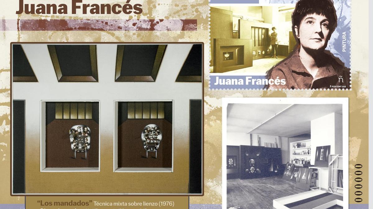 Hoja-bloque con el sello de Juana Francés emitido por Correos