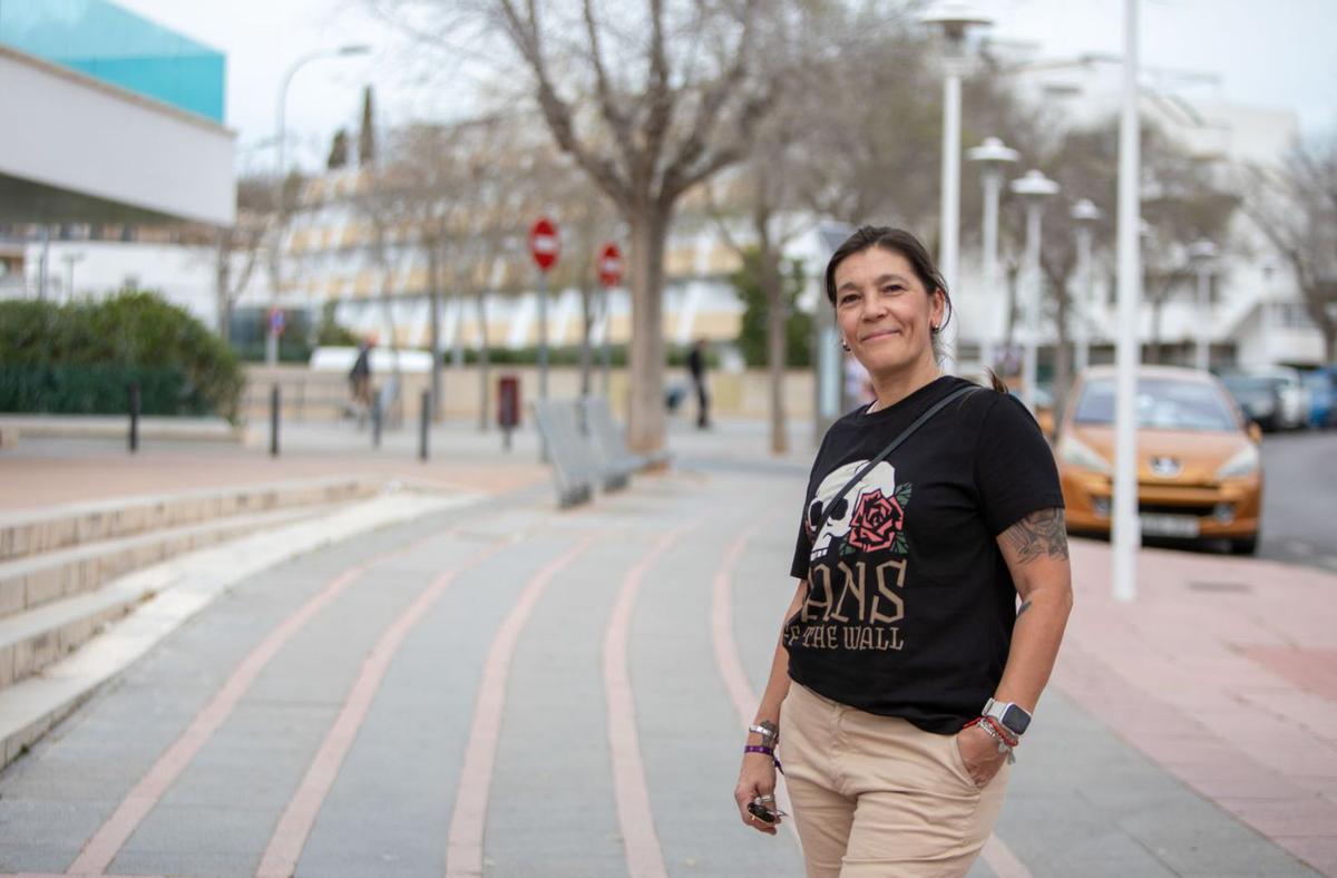 La líder de las ‘kellys’, Sara del Mar García, en Palmanova. | DM