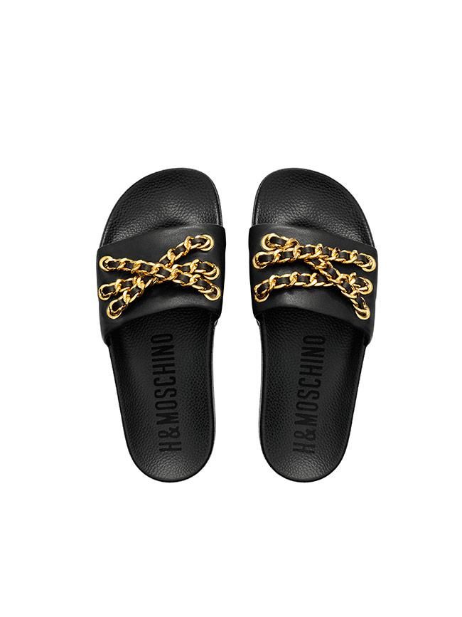 Todas las imágenes de la colección de Moschino x H&M: palas con cadenas