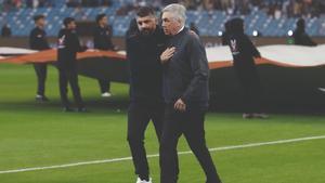 Ancelotti y Gattuso, en la Supercopa de España