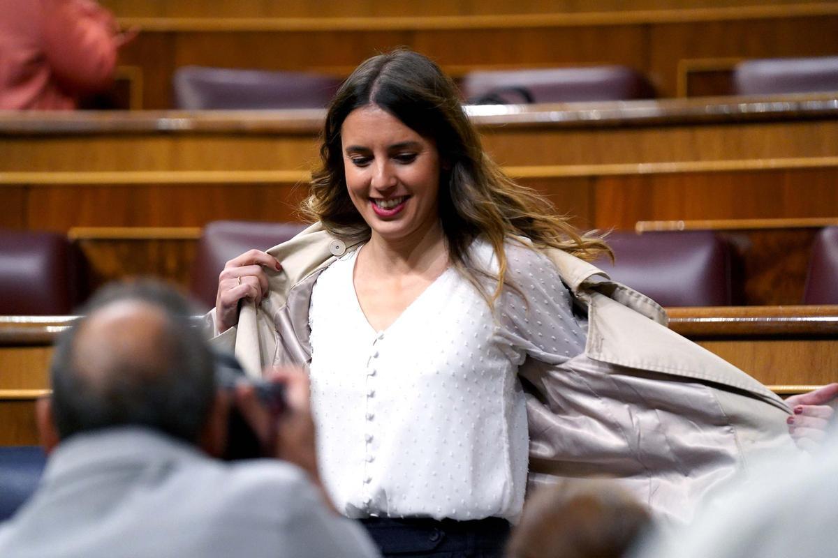 Comparecencia de Pedro Sánchez en el Congreso. Irene Montero.