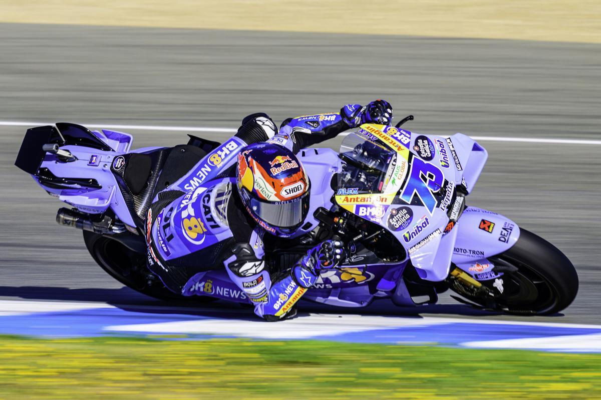 26/04/2026 April 26, 2026, Jerez De La Frontera, Cadiz, Spain: Alex Marquez - of the BK8 Gresini Racing MotoGP Team during the MotoGP Warm Up at Circuito de Jerez-Angel Nieto on April 26, 2026 in Jerez de la Frontera, Spain. DEPORTES Europa Press/Contacto/Nuno Reisinho