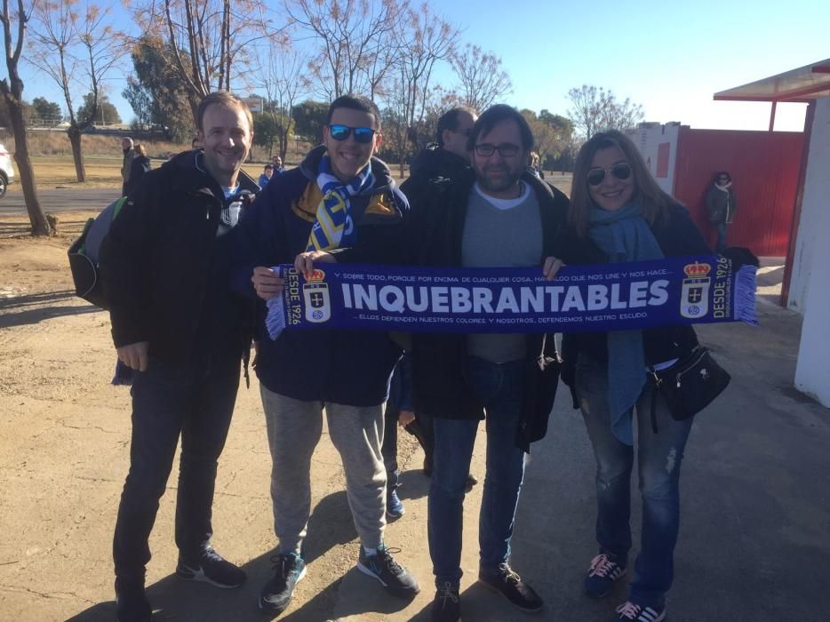 El oviedismo no dejó solo al equipo en su partido frente al Sevilla Atlético