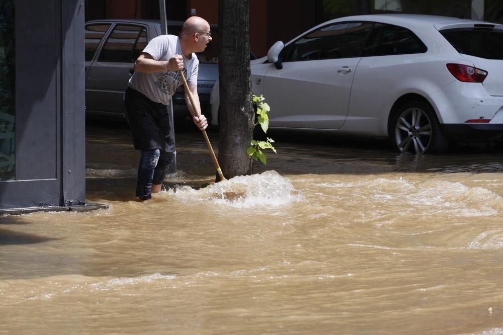 Inundació del Carrer Migdia de Girona