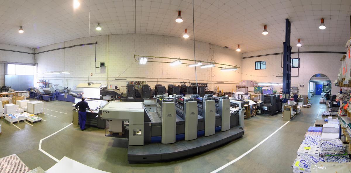 Antiguas instalaciones de Tórculo Comunicación Gráfica en el Polígono do Tambre de Santiago