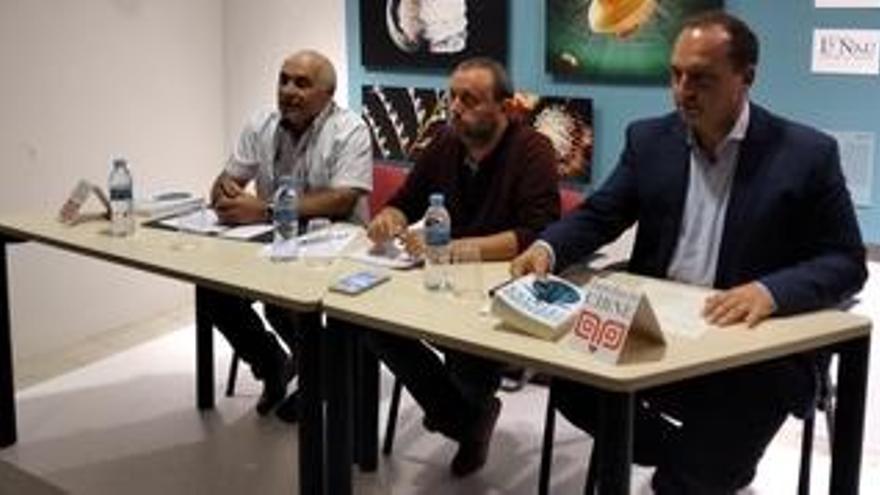 Andreu Ros, Arabí y Martínez Dalmau, ayer, en la Fundació Cirne.