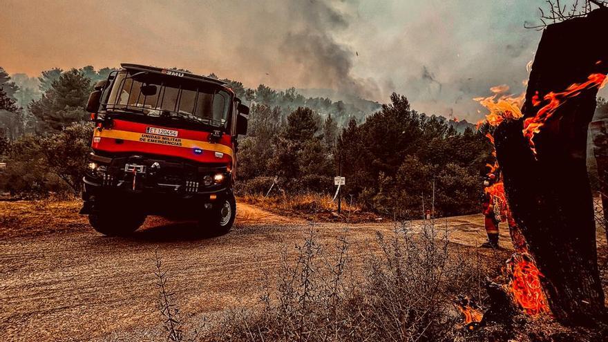 La zona se ha convertido durante casi 24 horas en un auténtico horno.