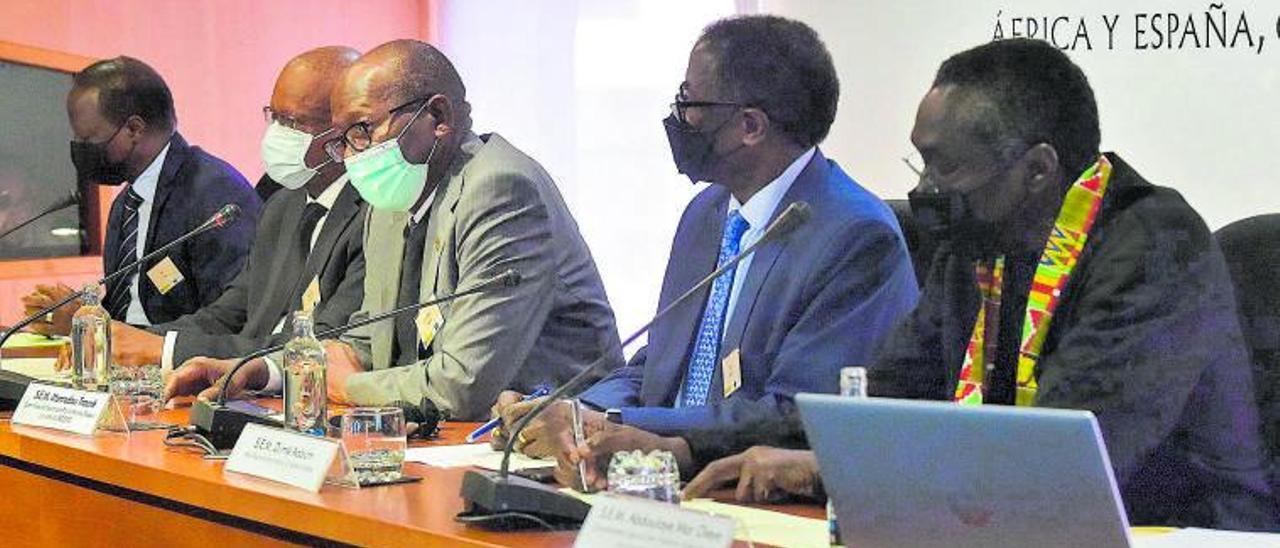 Representantes africanos de distintos organismos participan en la ‘X Reunión de enviados especiales para el Sahel’ en Casa África. | | ANDRÉS CRUZ