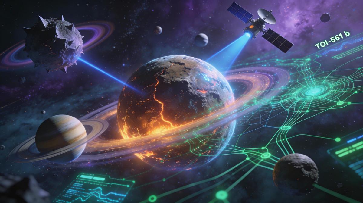 Mundo ultracaliente con sorpresa: TOI-561 b retiene atmósfera a pesar de su proximidad a su estrella, expandiendo ampliamente el rango de mundos donde la vida podría prosperar.