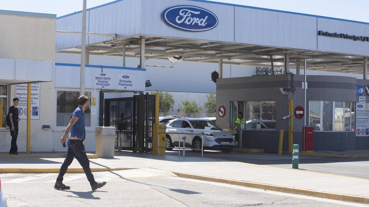 Una de las entradas a la fábrica de Ford Almussafes, en una imagen de archivo.