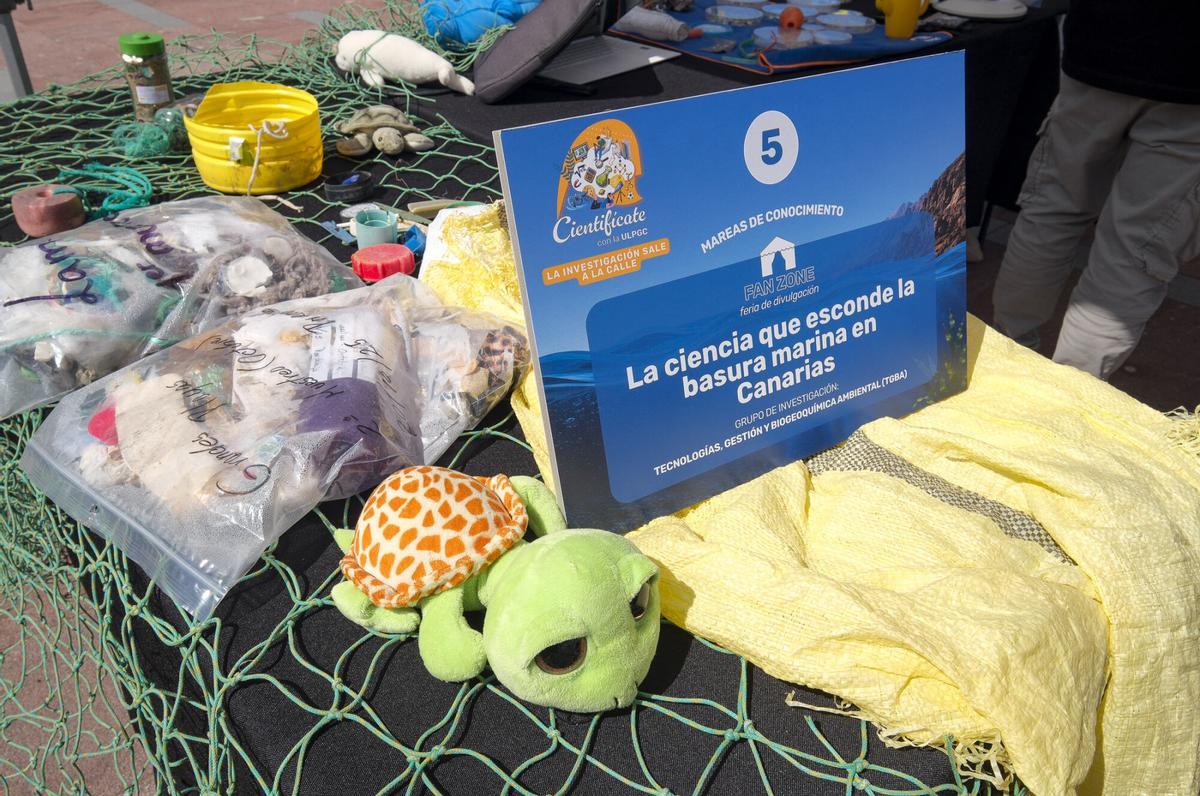 La ULPGC convierte el entorno del Poema del Mar en una gran feria científica al aire libre