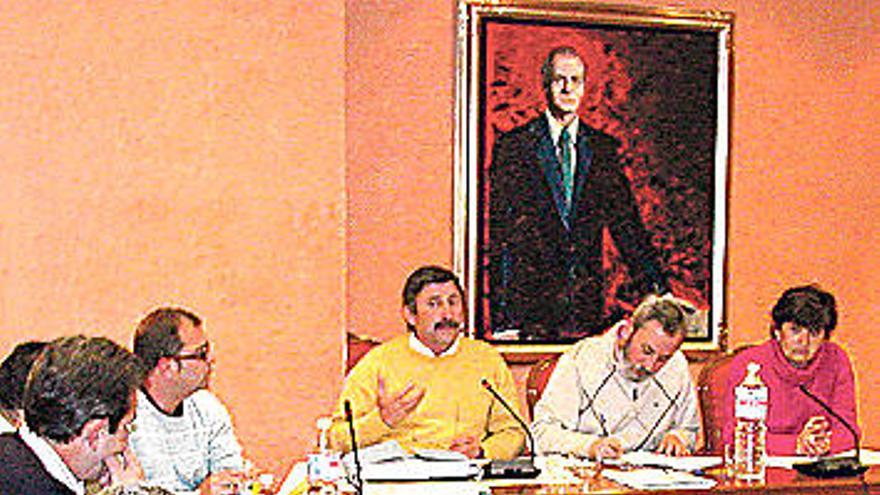 Un momento del pleno, ayer.