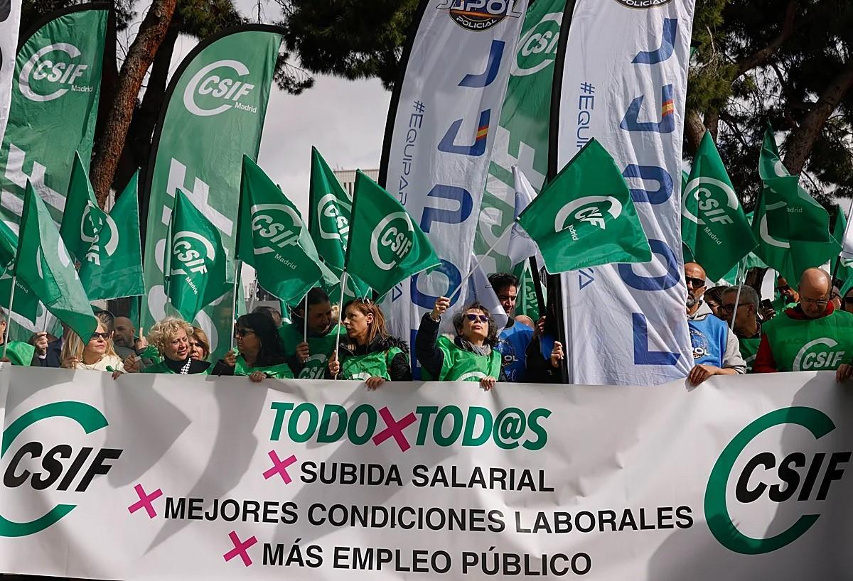 El CSIF ya se manifestó en junio para pedir mejoras entre los funcionarios.