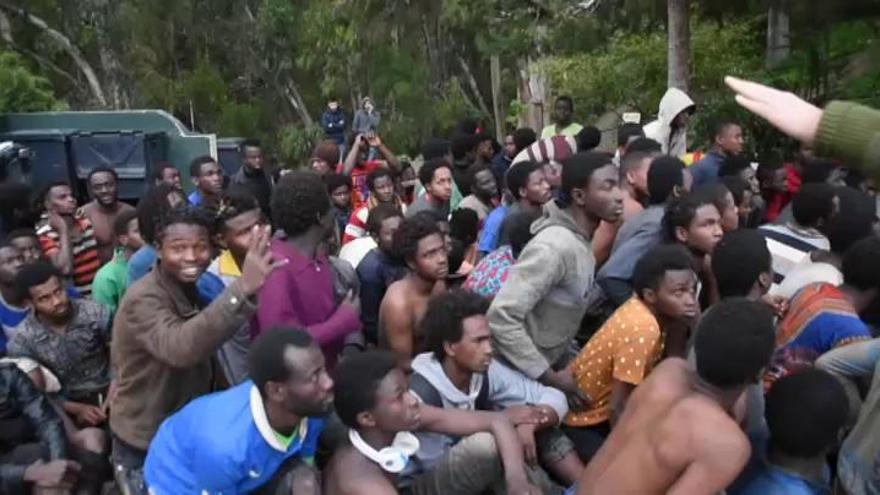 Salto masivo en la frontera de Ceuta