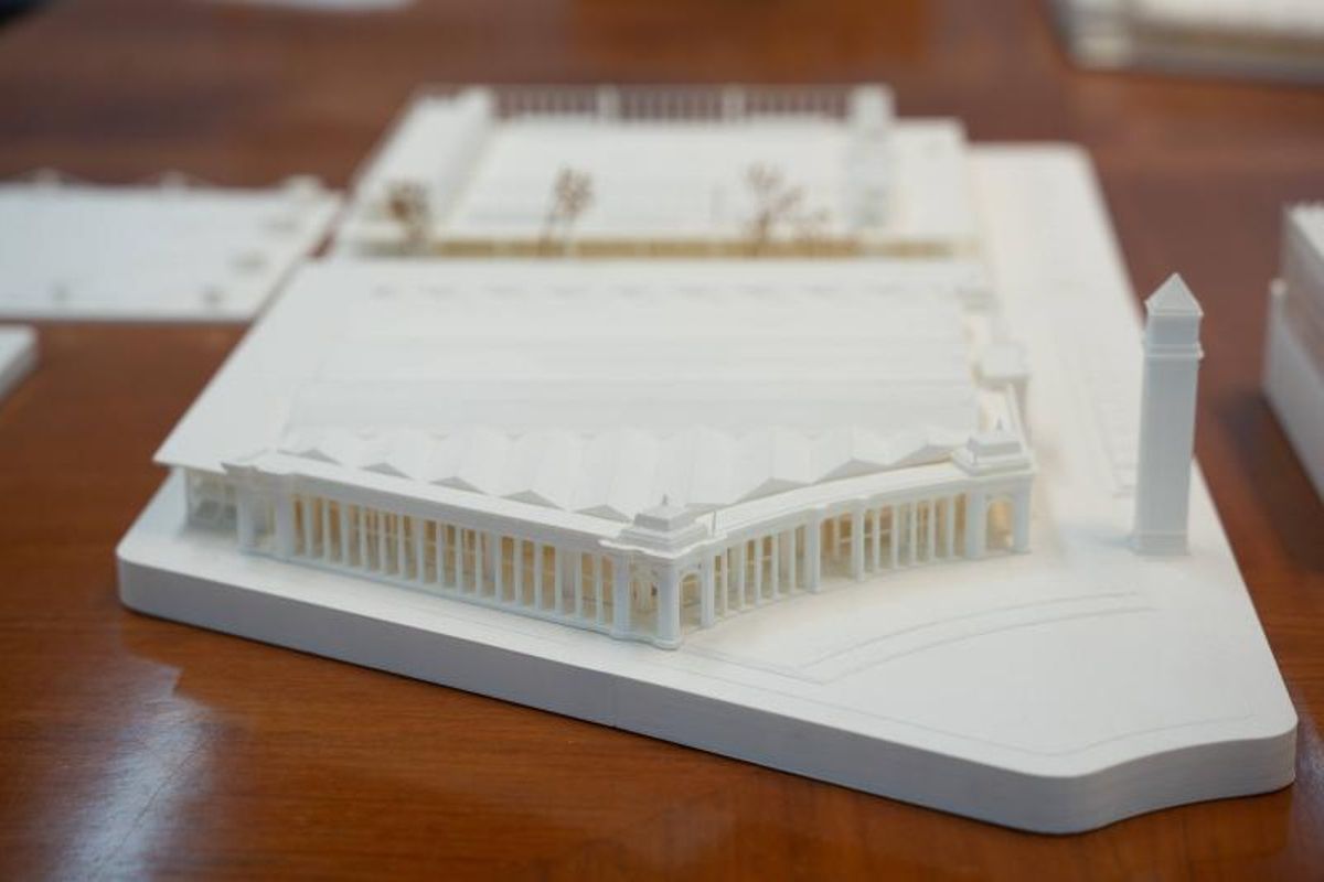 Propuesta finalista del Lote 1, Palau Multifuncional y Palau de les Comunicacions, de Data Arquitectura i Enginyeria SLP, NP2F SARL, Daniel Gómez Masana y Pol Bosch Llovera (Agencia Material), titulada Palacio de lo Cotidiano.