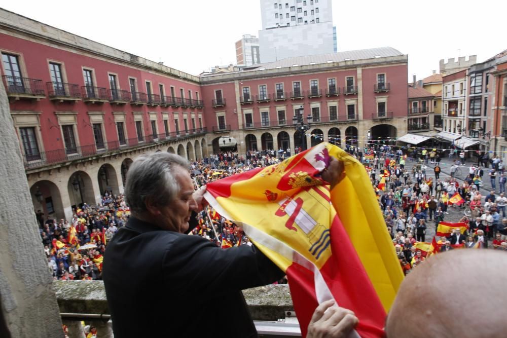 Manifestación en Gijón por la unidad de España