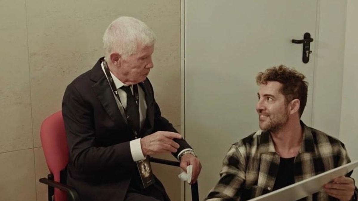 David Bisbal, junto a su padre Pepe Bisbal.