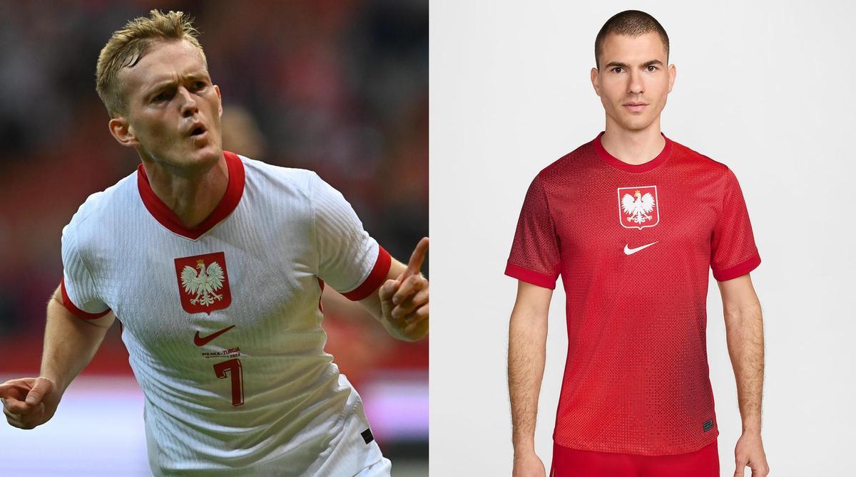 Comprar la camiseta local y visitante de la selección de Polonia para la Eurocopa 2024.