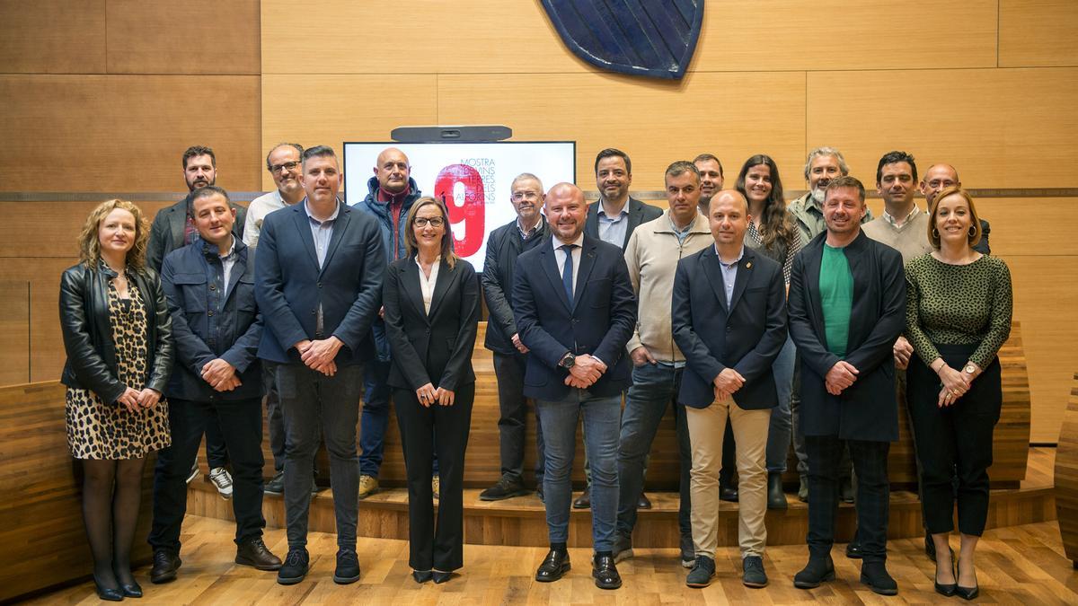 Presentación de la Mostra de Vins Terres dels Alforins en la Diputació de València