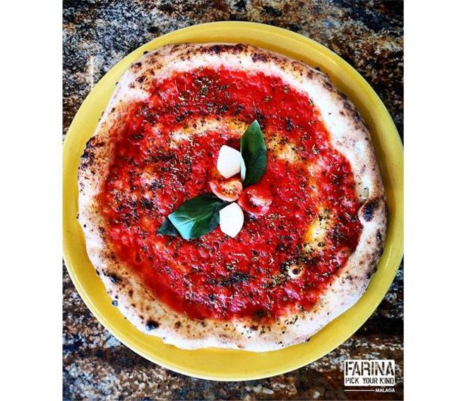 Pizza Napolitana DOC en 'Farina' (Málaga)