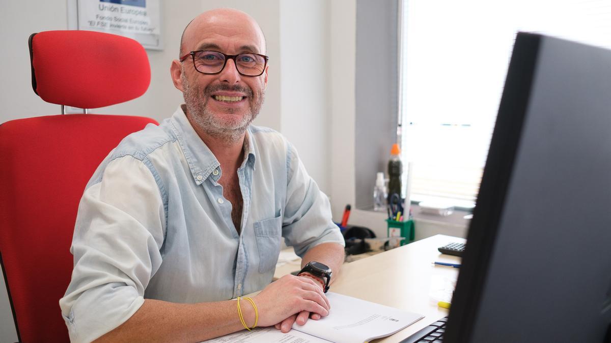 Javier Crespo, trabajador de Fepamic en el curso de  formación sobre corresponsabilidad.