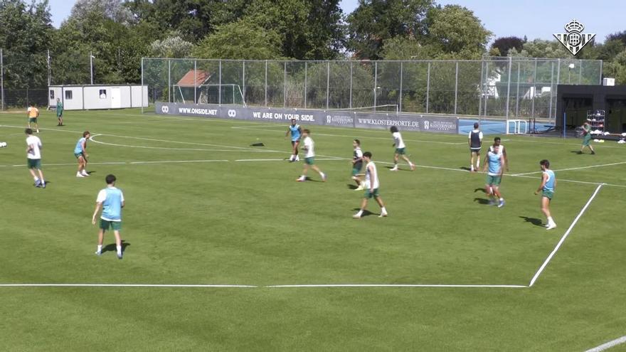 Vídeo | Entrenamiento del Betis del pasado martes 14 de julio en la pretemporada en Alemania