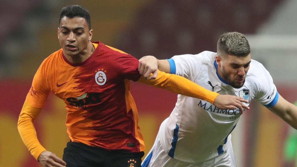 Mostafa Mohamed anotó los dos goles de la última victoria del Galatasaray ante el Erzurumspor