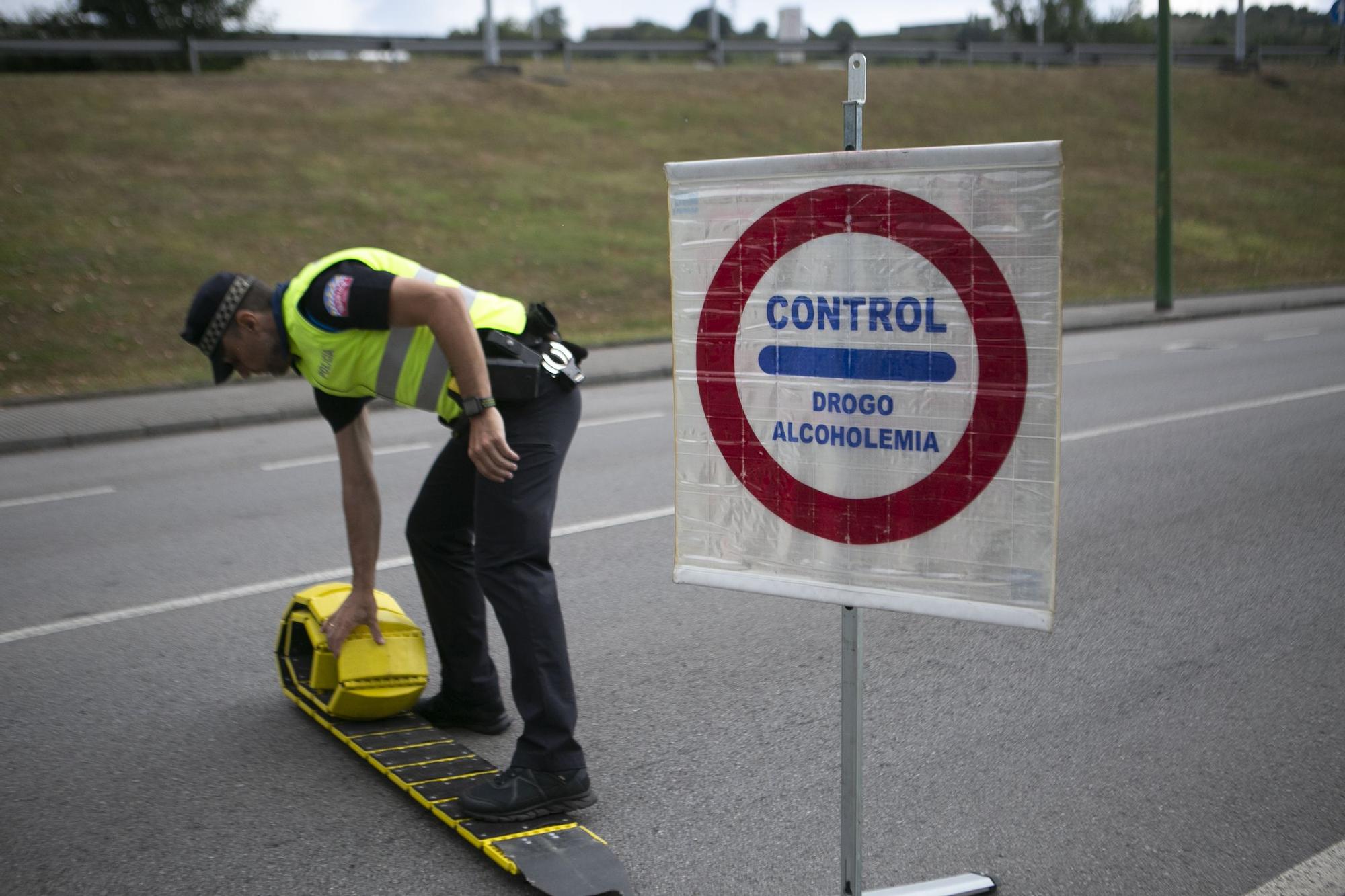 Control de alcoholemia y drogas en Avilés