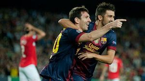 Imatges de Jordi Cotrina del partit del Barça contra l’Spartak.