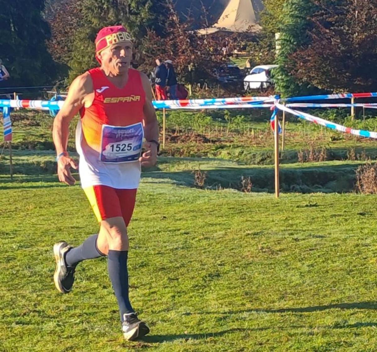 El moañés, en la prueba de cross. | Atl. Samertolaméu