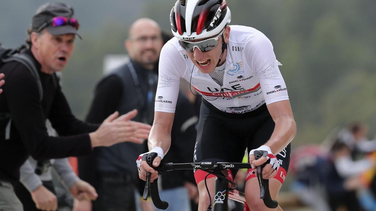 El esloveno Tadej Pogaçar, último ganador del Tour de Francia, durante su participación en la Vuelta a la Comunidad que también ganó el pasado febrero.